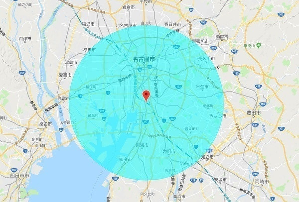なならの丘デンタルクリニックの訪問歯科診療MAP